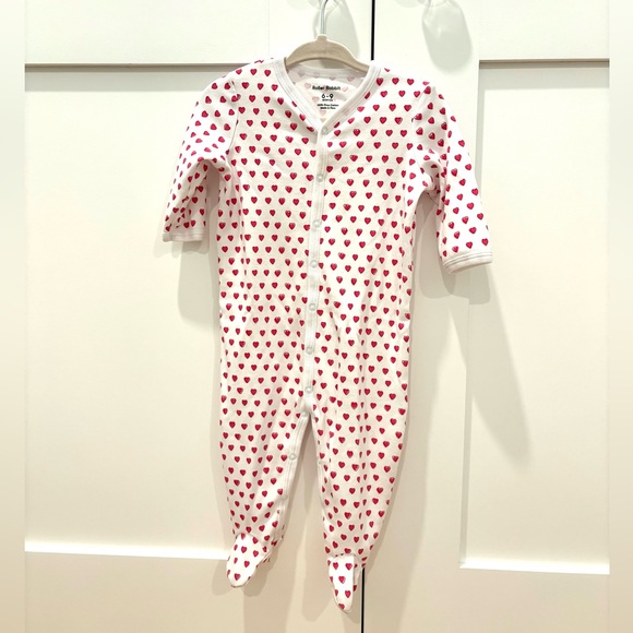 Roller Rabbit Mommy & Me Hearts Matching Pajamas (size small & 6-9 months) - Picture 4 of 6
